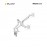 MachDesk MD49 Dual Slim Mechanical Spring Monitor Arm – White (MD49-A02SN)