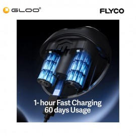 FLYCO Portable Electric Shaver (Rotary) FS891UK - Silver