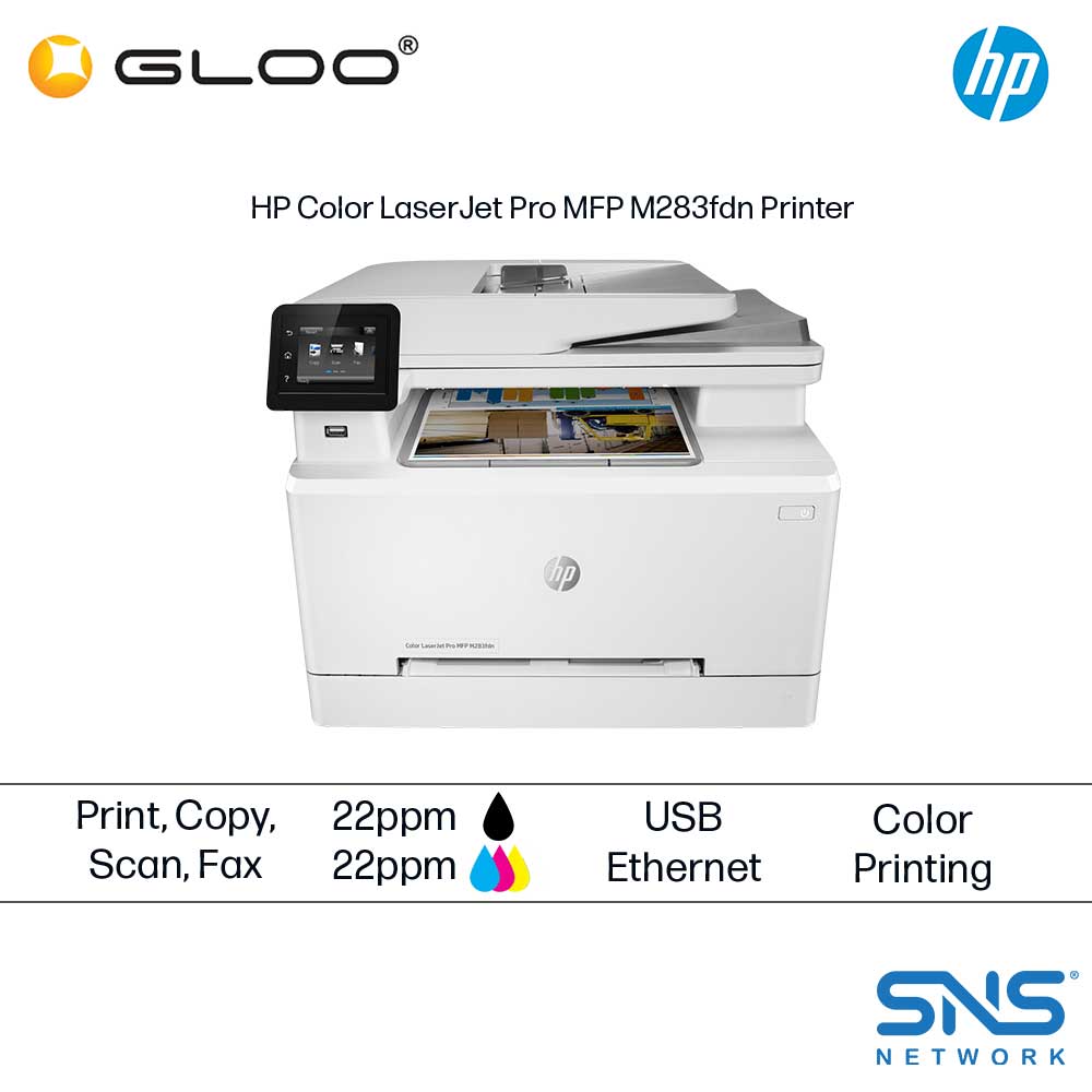 HP Color LaserJet Pro MFP M283FDN (7KW74A) [*Free eCredit]