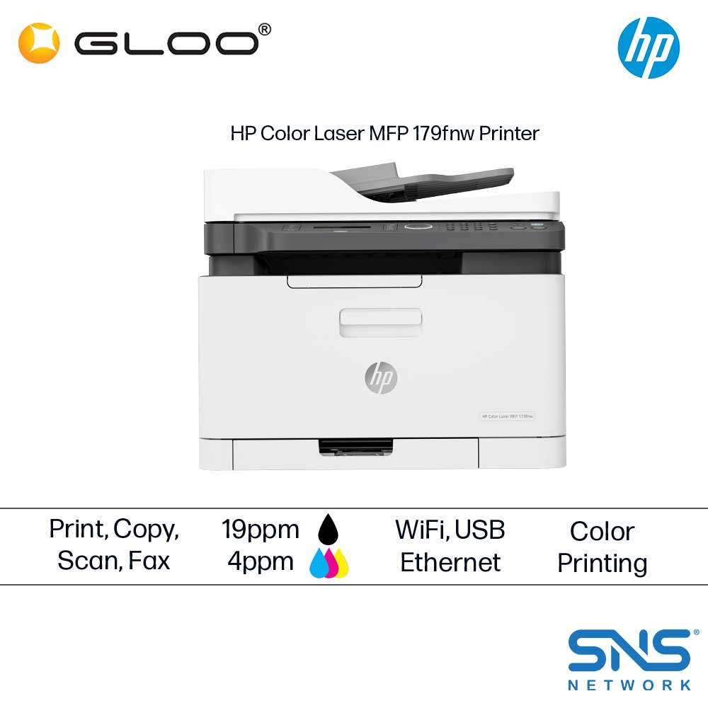 HP Color Laser MFP 179fnw Laser All-In-One Printer (4ZB97A)