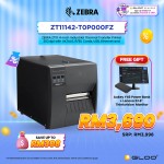 ZEBRA ZT111 4-inch Industrial Thermal Transfer Printer 203 dpi with UK/AU/JP/EU Cords, USB, Ethernet and BTLE (ZT11142-T0P000FZ)