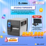 ZEBRA ZT231 4-inch Industrial Thermal Transfer Printer 203 dpi with 4.3-inch Color Touch Display, UK/AU/JP/EU Cords, USB, Ethernet, BTLE (ZT23142-T0P000FZ)