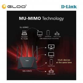 D-LINK AX3000 Wi-Fi 6 Router with 5 x Antenna DIR-X3000Z Blk
