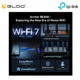 TP-Link BE400|BE6500 Dual Band Wi-Fi 7 Router
