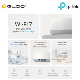 TP-Link Deco BE25 (3-Pack) BE5000 Whole Home Mesh Wi-Fi 7 System (3-Pack) - Deco BE25(3-Pack)