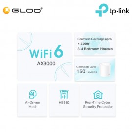 TP-Link Deco X50 (2-pack) AX3000 Whole Home Mesh Wi-Fi 6 System