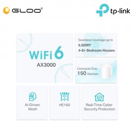 TP-Link Deco X50 (3-pack) AX3000 Whole Home Mesh Wi-Fi 6 System