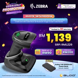 Zebra DS2278 Cordless Handheld 1D 2D Barcode Scanner with Presentation Cradle and USB Cable Black QR Bluetooth Imager Screen Code Reader (DS2278-SR7U2100PRW)