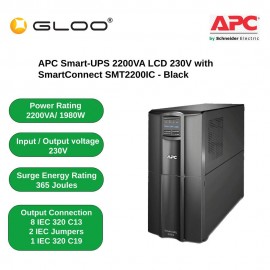 APC Smart-UPS 2200VA LCD 230V with SmartConnect SMT2200IC - Black