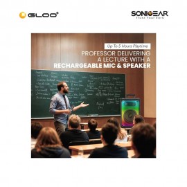 SonicGear HyperBox 1200 Pro Bluetooth 5.4 Rechargeable Portable Trolley Speaker With 2 Mic Sg-Hyperbox-1200-Pro 8886411938475