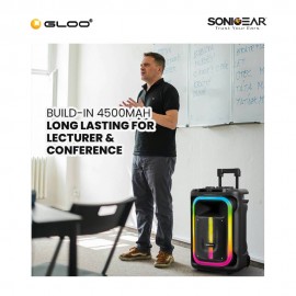 SonicGear Hyperbox 1300 Pro Trolley Portable Speaker With 2 Microphone 8886411938482