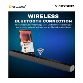 Vinnfier Hyperbar 600 BTRW With Extra Strong Bass Subwoofer 9555637205904