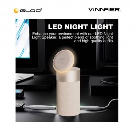 Vinnfier Neo Air 9C Portable Wireless Charger Speaker - Champagne