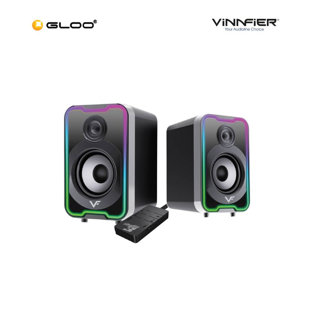 Vinnfier Studio 3 2.0 Desktop Speaker With RGB Light