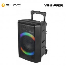 Vinnfier Tango 600 WMV Portable Trolley Wireless Speaker with Dual Mic 9555 63720 5058