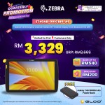 Zebra ET40 Enterprise Android Tablets 10.1" WUXGA Display 1D 2D Bluetooth 5.0 WiFi (ET40AB-001C1B0-A6)