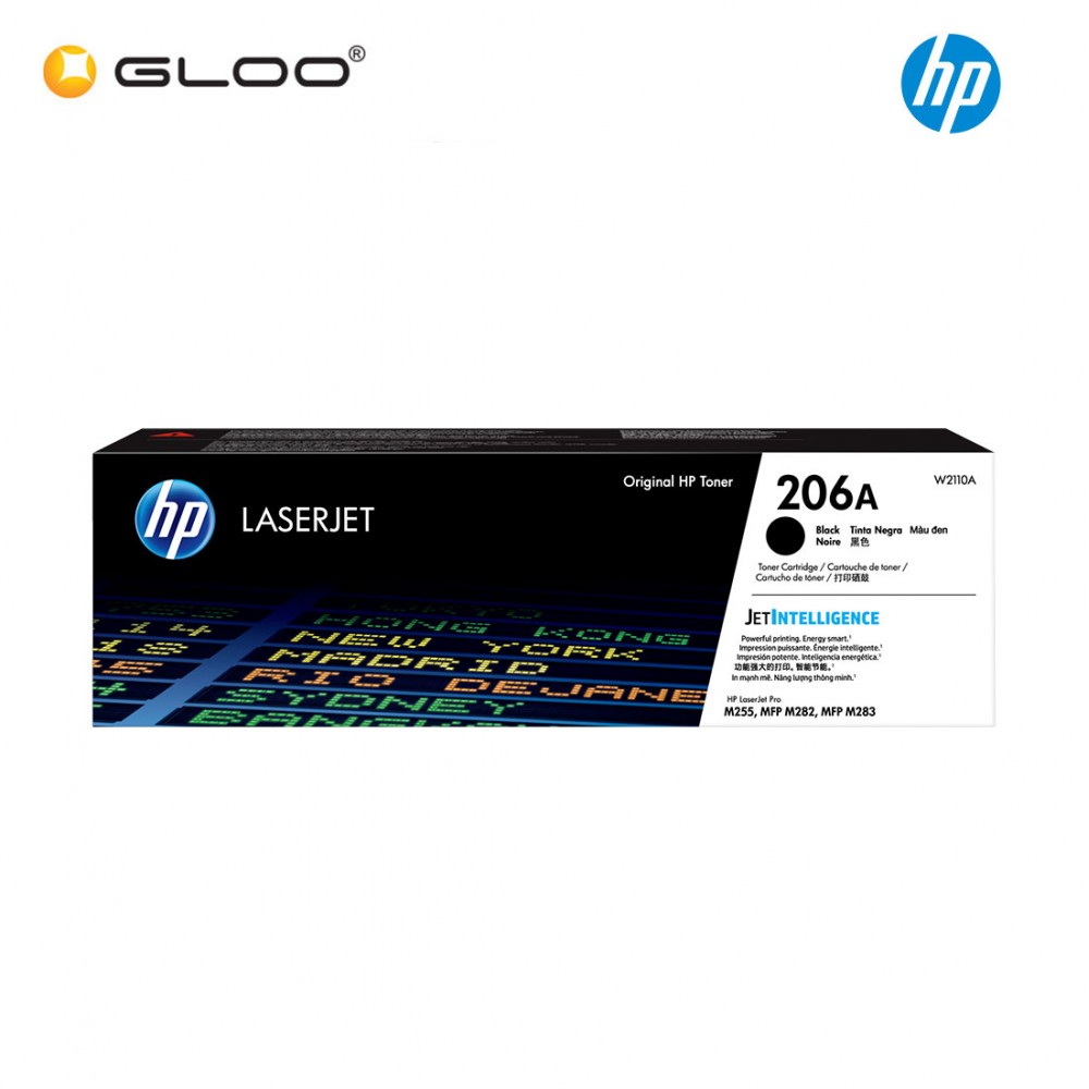 HP 206A Black Original LaserJet Toner Cartridge W2110A