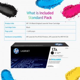 HP 17A Black Original LaserJet Toner Cartridge CF217A