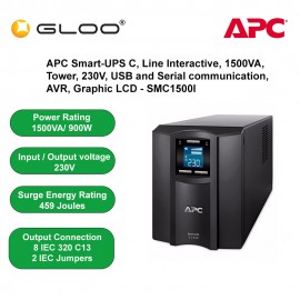 APC Smart-UPS C 1500VA LCD 230V SMC1500I - Black