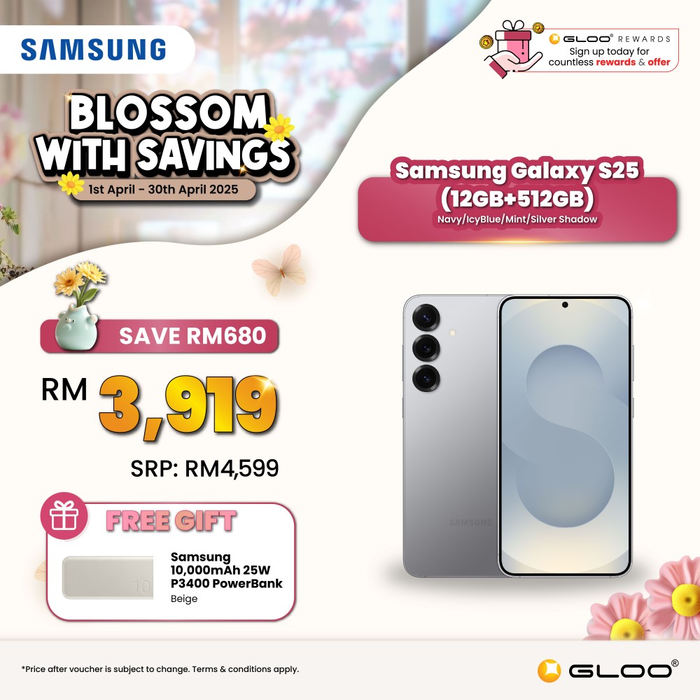 (Ready stock) Samsung Galaxy S25 (12GB+512GB) IcyBlue (SM-S931BLBQXME)
