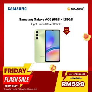 Samsung Galaxy A05 (6GB + 128GB) Smartphone Light Green (SM-A055)