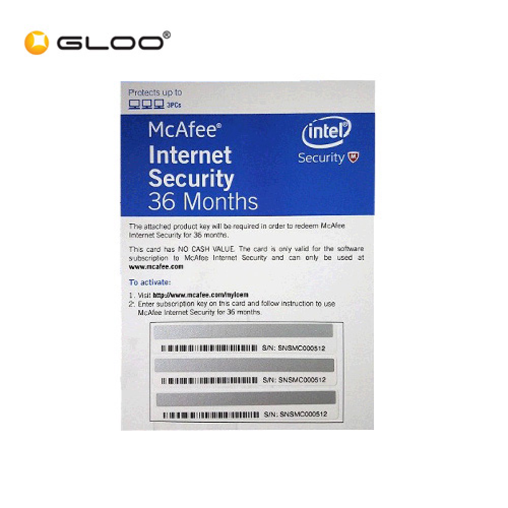 mcafee internet security registration key