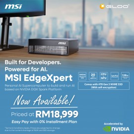 MSI AI Supercomputer EdgeXpert-42SMY BGB104TG5 (NVIDIA Blackwell, 20 Core Arm, 128GB,4TB, NVIDIA DGX OS)