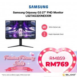 Samsung Odyssey G3 27” FHD Monitor LS27AG320NEXXM