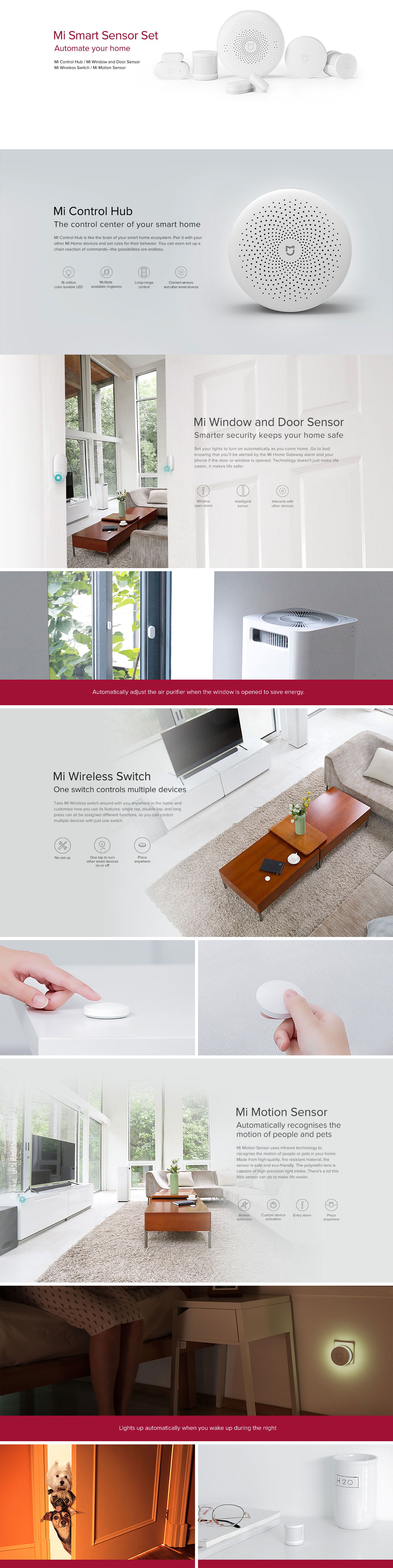 Xiaomi Mi Smart Home Set, Smart Home Sensor Kit