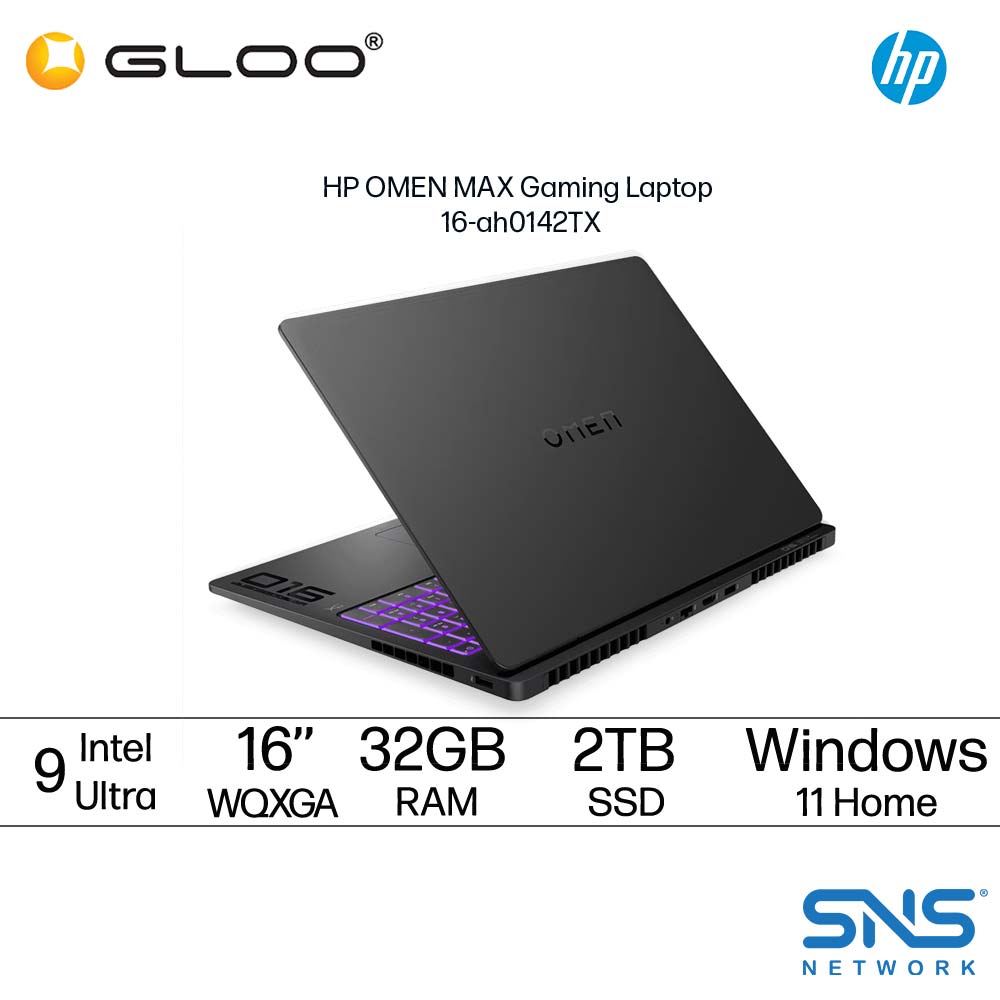 HP OMEN MAX 16 inch Gaming Laptop 16-ah0142TX (Intel??® Core™ Ultra 9 275HX | 16" WQXGA OLED | 32GB RAM | 2TB SSD | NVIDIA??® GeForce RTX™ 5090 24GB | Windows 11 Home)