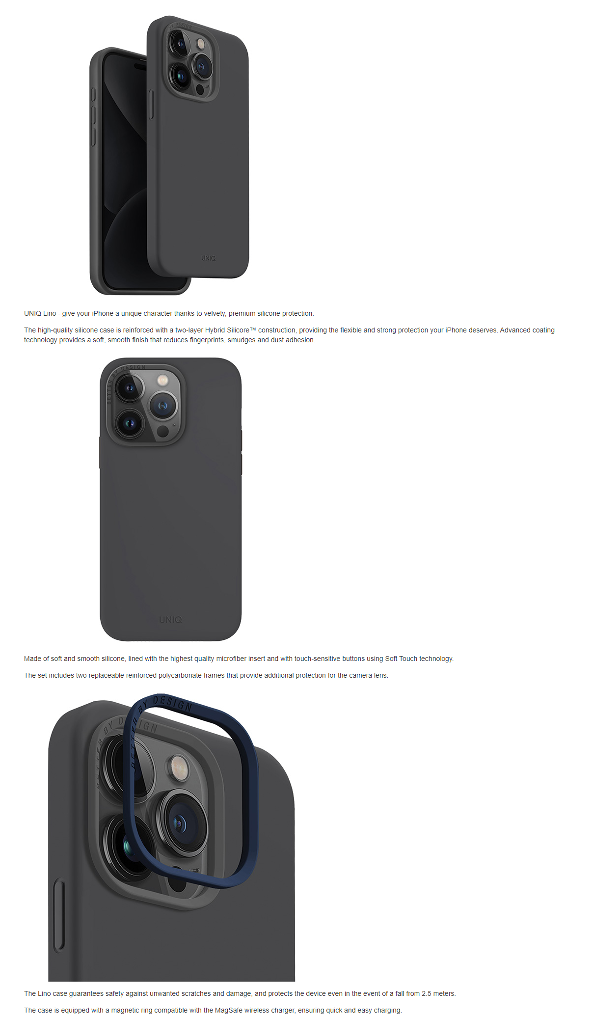 Buy Uniq Hybrid Iphone 15 Pro Magclick Charging Lifepro Xtreme Dove